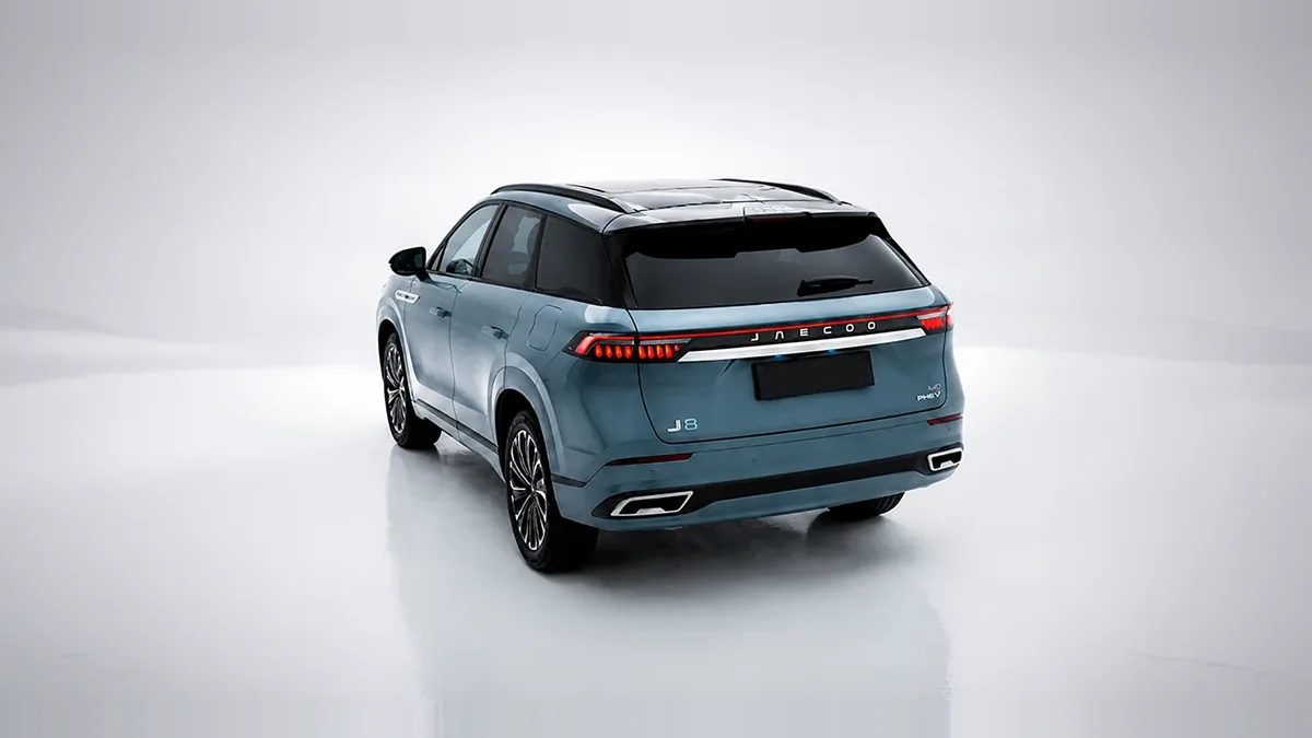 Jaecoo 8 PHEV Exclusive 1.5 TGDI 3DHT AWD 7p. en renting — Lateral