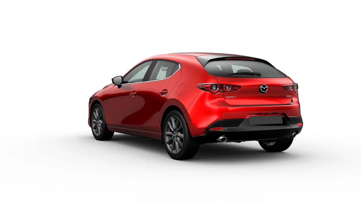 Mazda 3 2.5L e-Skyactiv G MHEV 140CV 6AT Centre-Line RD en renting — Trasera