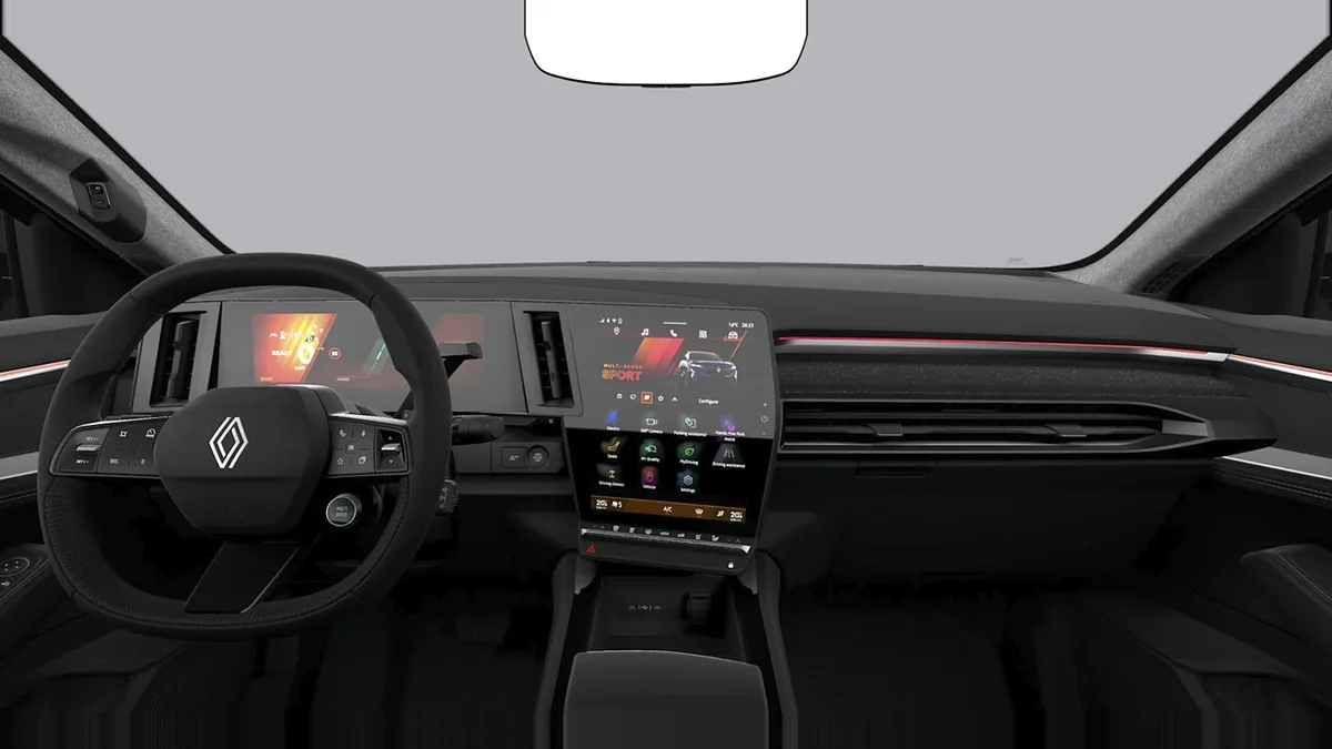 Renault RAFALE TECHNO E-TECH FULL HYBRID 200CV en renting — Delantera