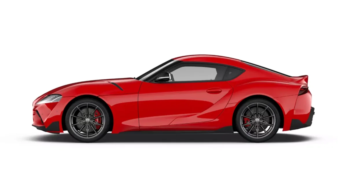Toyota GR Supra 3.0T 250kW (340CV) Performance AT8 en renting — Lateral